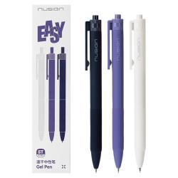 纽赛 easy按动中性笔 0.5mm ST双珠 黑色