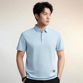马克华菲 含桑蚕丝 男士POLO衫
