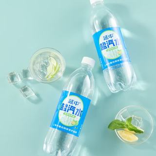 延中 咸青桔风味盐汽水 600ml*20瓶 碳酸饮料