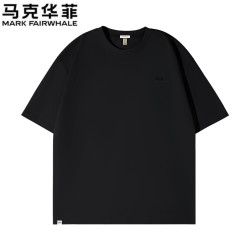 马克华菲 【超值升级】250克重磅 100%双纱纯棉T恤 男女同款 多色任选