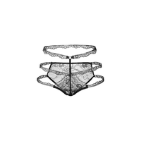 LADYALLURE 边界系列 蕾丝镂空高腰女士内裤