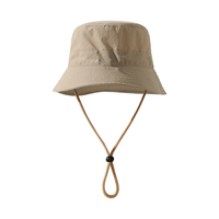  sevenfun/七色纺 防风 女士防晒帽 米色