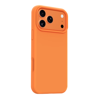 Smorss iPhone17pro手机壳 一体硅胶按键 星宇橙