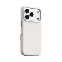 Smorss 一体硅胶按键 iPhone17Pro 手机壳 白色