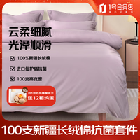 1号会员店 100支A类纯棉抗菌床单被套床上四件套床单款 200*230cm