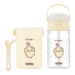 THERMOS 膳魔师 CHiiKAWA儿童保温杯 420ml 黄色 带杯套