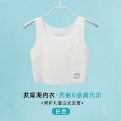 FOURDATRY 发育期中大童女童莫代尔小背心初高中学生裹胸无痕内衣女孩文胸