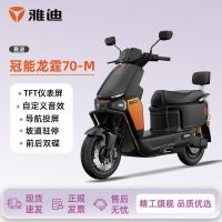 百亿补贴：雅迪 电动车冠能龙霆70长续航通勤代步电动摩托车
