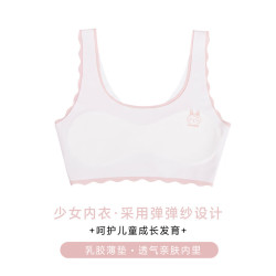 FOURDATRY 少女内衣初高中小学生儿童发育期无痕透气小背心中大女童文胸