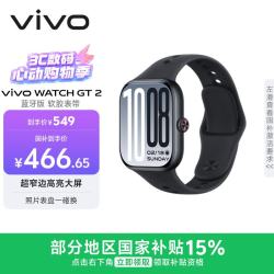 vivo WATCH GT 2 智能手表 蓝牙版 40.19mm 原点黑氟橡胶表带（北斗、GPS）