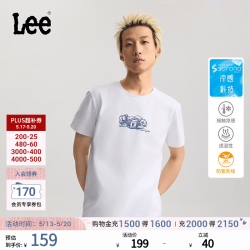 Lee Logo印花 男士短袖T恤 白色