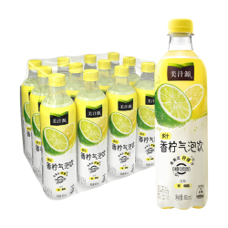 可口可乐 美汁源无糖果味气泡水0糖0脂汽水饮料480ml整箱装 香柠气泡水480ml*12瓶