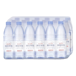 ALPS 阿尔卑斯 高端商务饮用水天然泉水饮料550ml*24瓶整箱装 27年9月