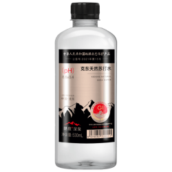 北大荒 纳度东方苏打克东纯天然苏打水530ML*12整箱弱碱性饮用水非矿泉水