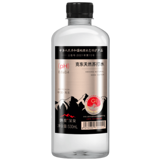 北大荒 纳度东方苏打克东纯天然苏打水530ML*12整箱弱碱性饮用水非矿泉水