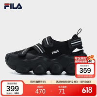FILA 官方女鞋FRAGOLA草莓凉鞋厚底增高玛丽珍魔术贴凉拖