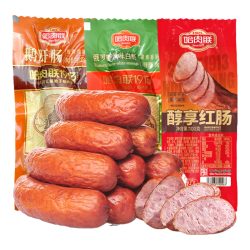 哈肉联 中华 红肠 醇享红肠100g+俄罗斯白肠85g+鹅肝肠85g