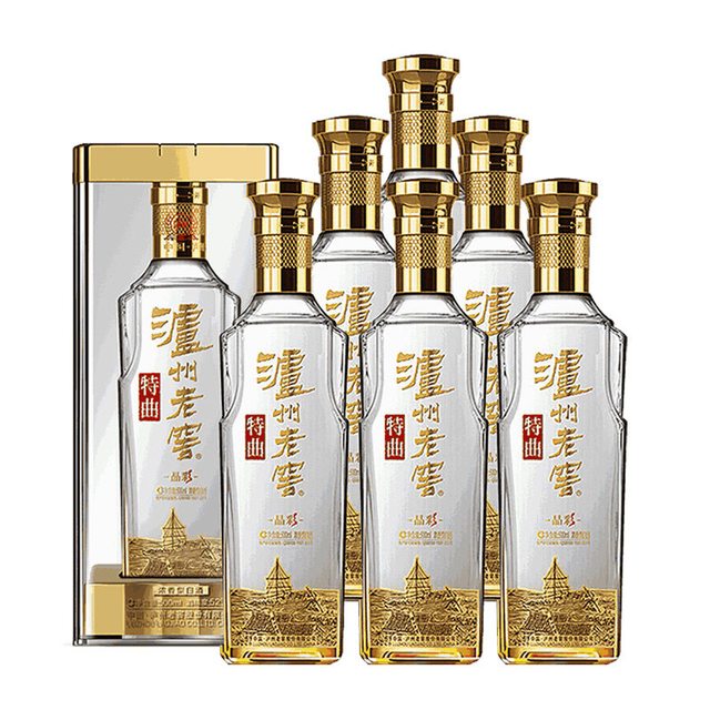 今日必买、淘金币931元：泸州老窖 特曲 晶彩 52度 浓香型白酒 500ml*6瓶
