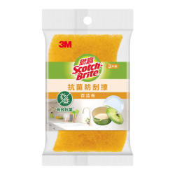 3M 思高抗菌防刮擦金刚砂百洁布3片装