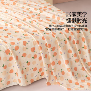 水星家纺 100%纯棉床单 180cm×230cm
