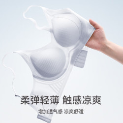 芬腾 冰丝涼感 女士文胸 浅蓝色