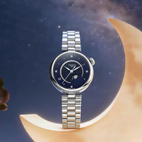 TISSOT 小美人月相款 石英钢带女表 520好礼 百搭不出错
