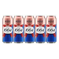 嘉士伯 1664桃红啤酒 覆盆子味 500ml*5罐