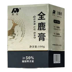 吉林敖东 敖东全鹿膏 梅花鹿血鹿肾男士鹿心血肝滋补枸杞桑葚滋补营养品送礼  100g*1瓶 （50%高含量）