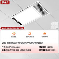 雷士 E-NJ-60LHFCX-57C 浴霸灯 30cm×60cm 颜色分类：秒杀A 2400W