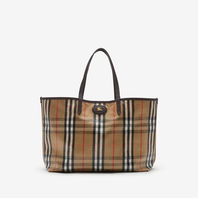 移动端：BURBERRY 女士 中号 Highlands 托特包 81122221 520礼物