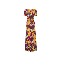 Diane von FurstenbergDVF2026春夏V领绿洲秘境轻礼服连衣裙DS1U012 OASIS S