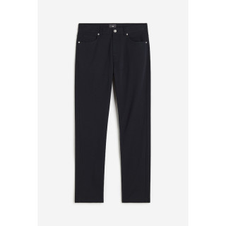 H&M 男士休闲裤 斜纹布 直筒 黑色 M