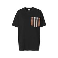 BURBERRY 博柏利 格纹口袋棉质宽松短袖T恤