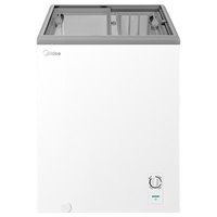 美的 MS-105LGE 四档控温玻璃门带锁 100L 冷藏冷冻冰柜