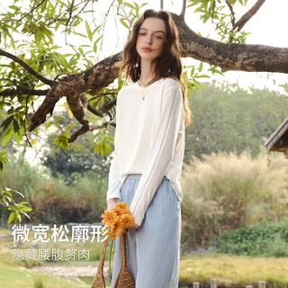  OLRAIN/欧芮儿 法式蕾丝拼接 女士T恤