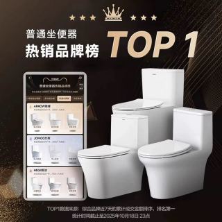 箭牌 G3系列 家用普通虹吸式大冲力马桶 三重瞬吸 抗菌秞面 坑距305/400mm 包安装/上门