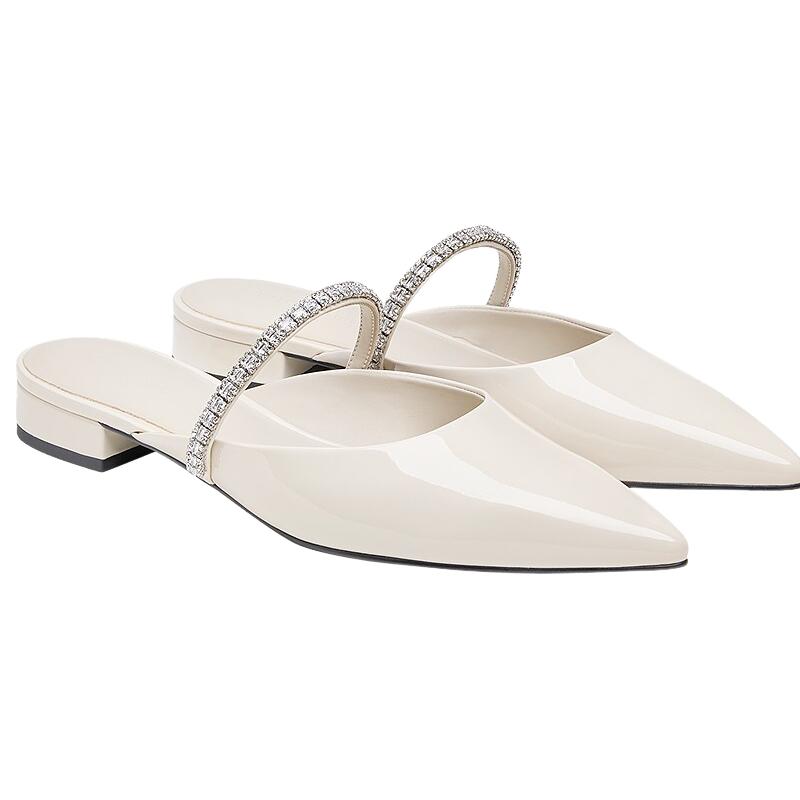  CHARLES & KEITH 亮钻一字带 女士凉拖鞋