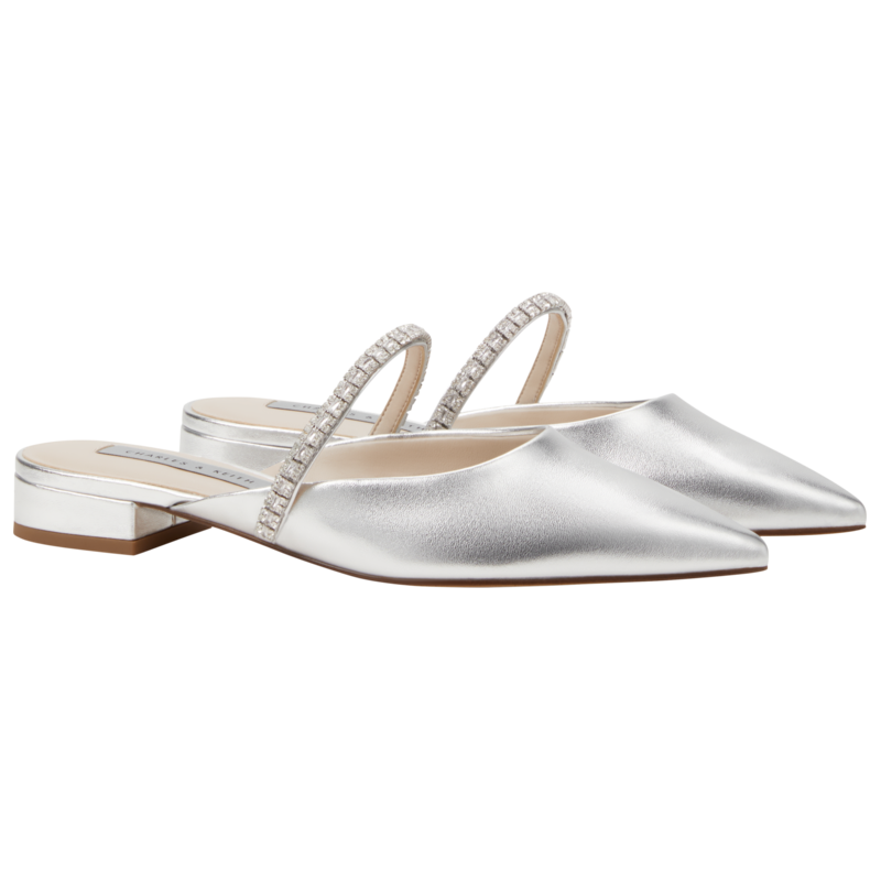  CHARLES & KEITH 亮钻装饰 女士拖鞋