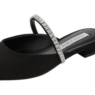  CHARLES & KEITH 亮钻装饰 女士拖鞋