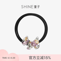 SHINE 经典可爱卡通狗狗发绳水晶发圈甜美发饰女小众皮筋