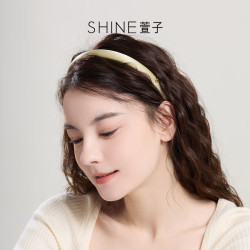 SHINE 优雅简约真丝缎面发箍气质细边发卡女高级感百搭发饰520礼物