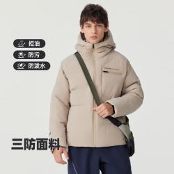 诺诗兰 户外特氟龙三防高蓬鹅绒羽绒外套 男女同款