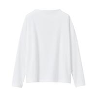 無印良品  無印良品 MUJI 女士高领长袖T恤 W9AB866 米白色 M