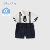  jellybaby/杰里贝比 复古学院风 婴儿连体衣