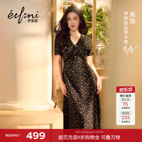 伊芙丽 收腰显瘦 女士连衣裙 黑色  发 XL 130-145斤