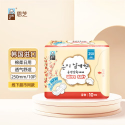 Eun jee 日用卫生巾250mm 10片 韩国进口