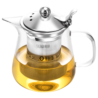 新功 808 高硼硅玻璃茶水分离 500ml 飘逸杯