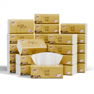 清风 丝柔金品抽纸 4层88抽*24包 M码
