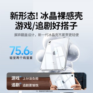 绿联 iPad 11 A16 透明无盖防弯全包 保护壳