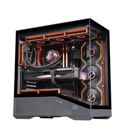 WJCOOLMAN S1 ARGB灯效 Type-C接口 黑色 ATX机箱